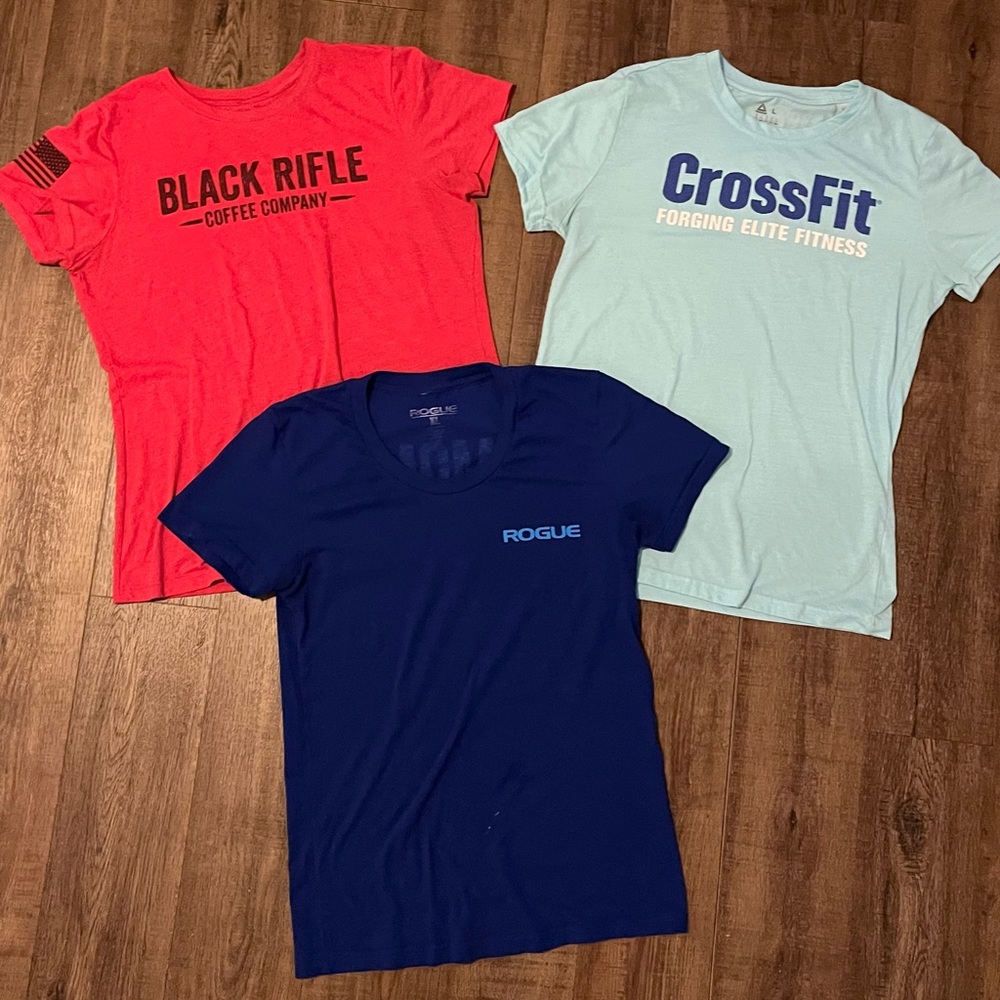 Bundle of 3 women’s CrossFit/workout shirts